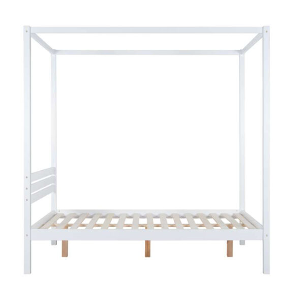 Mercia Four Poster Double Bed | White