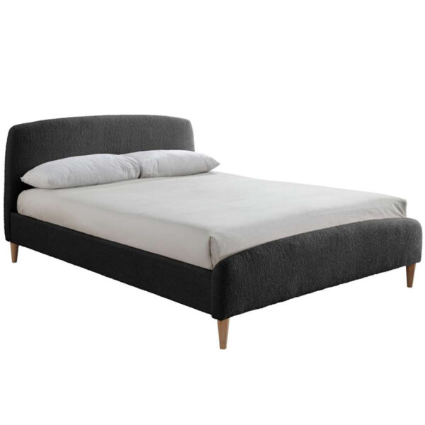 Otley Double Bed | Charcoal Grey
