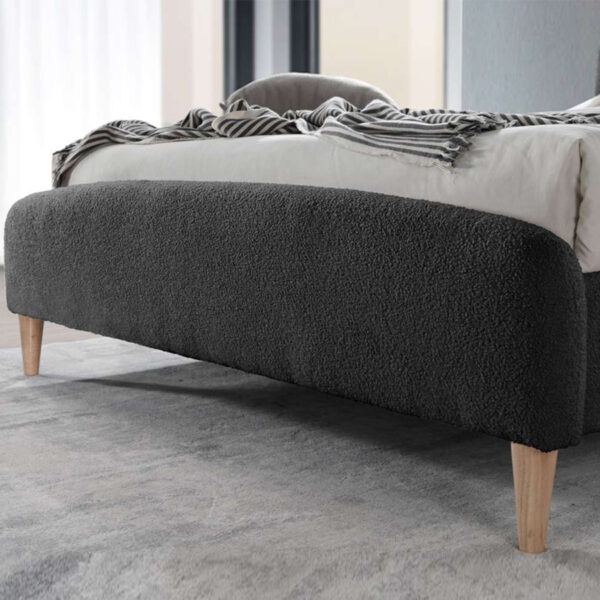 Otley Double Bed | Charcoal Grey