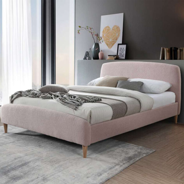 Otley Double Bed | Blush Pink