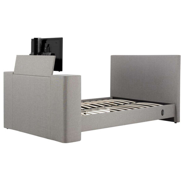 Plaza Double TV Bed | Grey