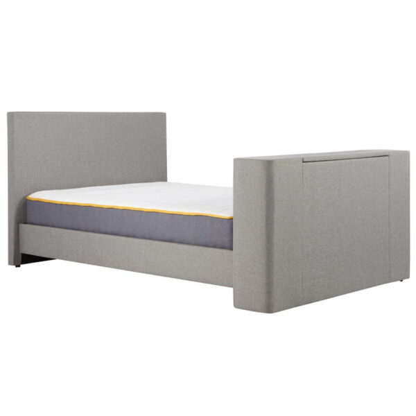 Plaza Double TV Bed | Grey