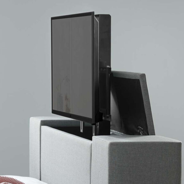 Plaza Double TV Bed | Grey