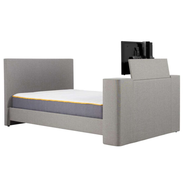 Plaza Double TV Bed | Grey