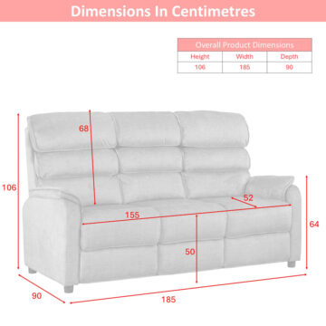 Savoy 3 Seater | Grey