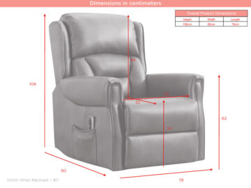 Sandringham Electric Lift and Tilt Recliner | Grey