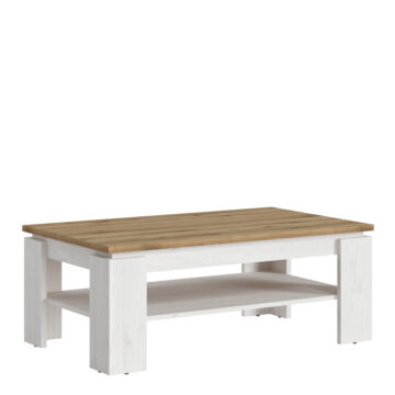 Pelham White Coffee Table | Larch Sibiu and Oak Finish