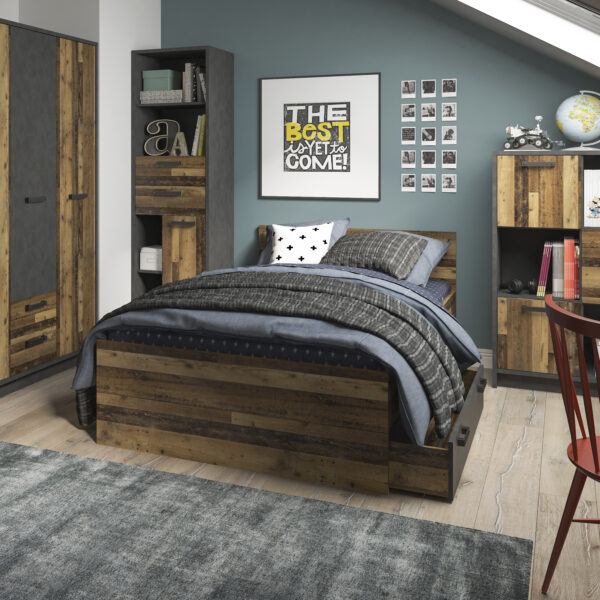 Ingles Single Bed | Walnut | Self Assembly