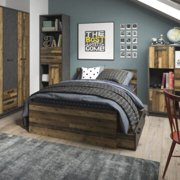 Ingles 3' Single Bed | Walnut Finish