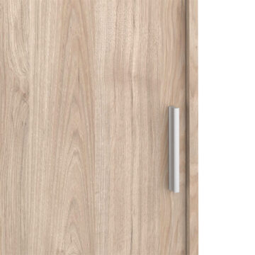 Moderno Sliding Door Wardrobe with Drawers | Oak Finish