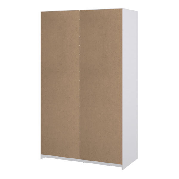 Moderno Wardrobe with 1 Sliding Door | White High Gloss | Self Assembly