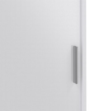 Moderno Wardrobe with 1 Sliding Door | White High Gloss