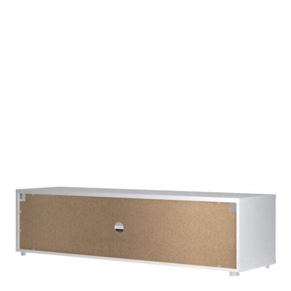 Media TV Unit with 2 Doors & 1 Drawer 147cm | White | Self Assembly