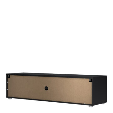 Media TV Unit with 2 Doors & 1 Drawer 147cm | Black