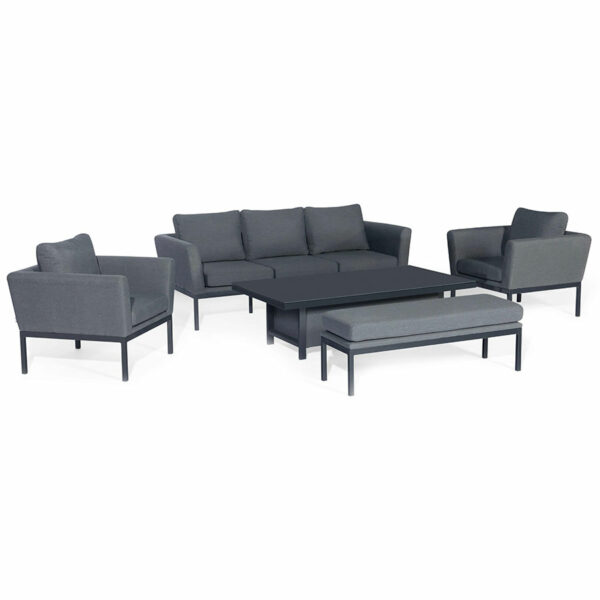 Maze Pulse 3 Seat Sofa Set with Rising Table | Flanelle