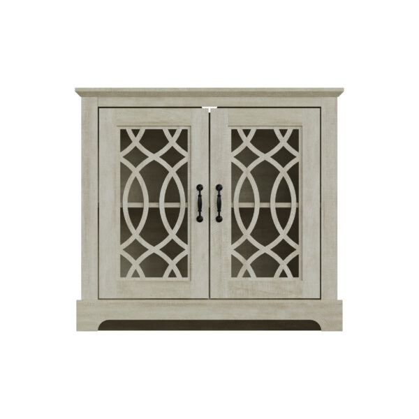 Eden 2 Door Compact Sideboard | Dusty Grey Oak | Self Assembly