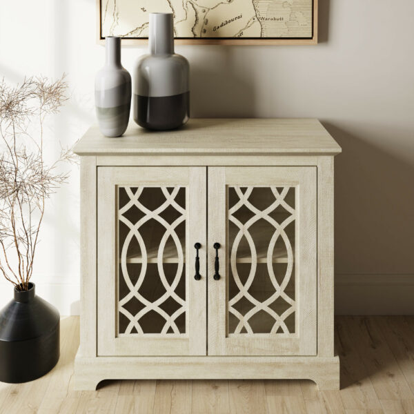 Eden 2 Door Compact Sideboard | Dusty Grey Oak | Self Assembly