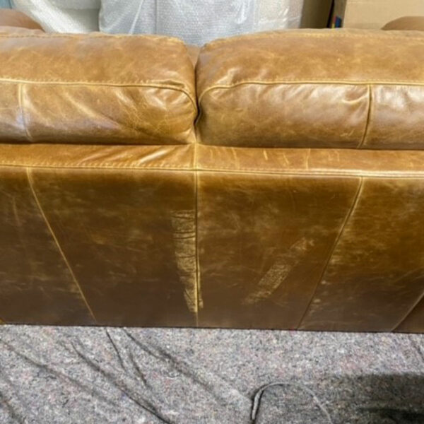 Portofino 2 Seat Italian Leather Sofa | Vintage Brown | Clearance