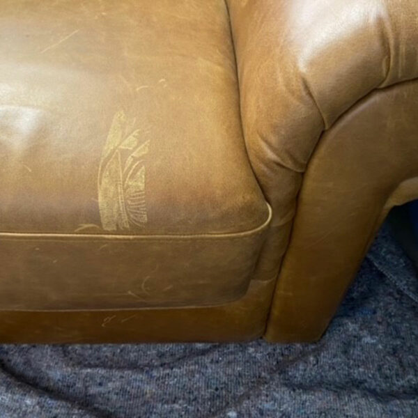 Portofino 2 Seat Italian Leather Sofa | Vintage Brown | Clearance
