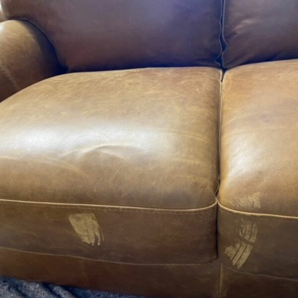 Portofino 2 Seat Italian Leather Sofa | Vintage Brown | Clearance