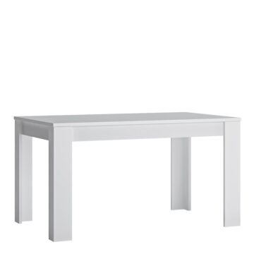 Birtley Extending Dining Table | 140 - 180cm | White | Self Assembly