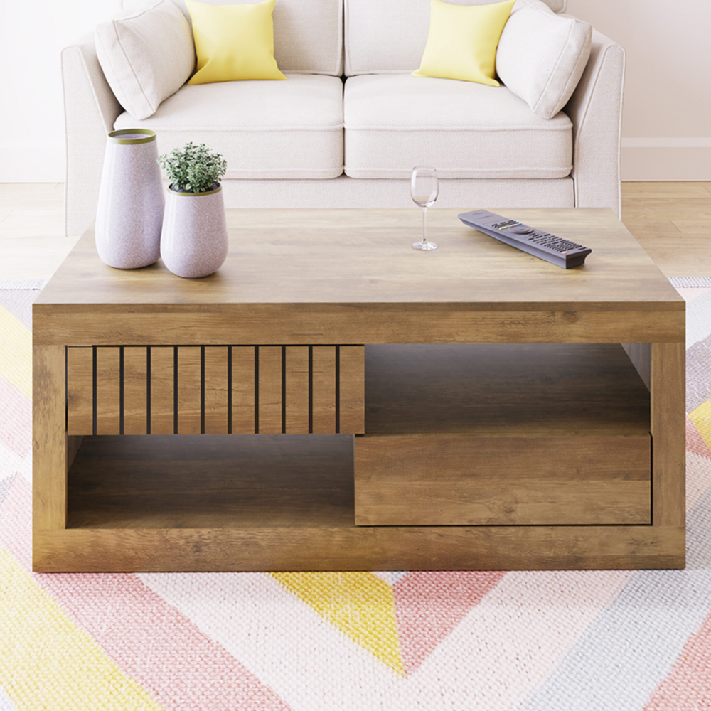 Fulham Coffee Table Knotty Oak Self Assembly Oak World