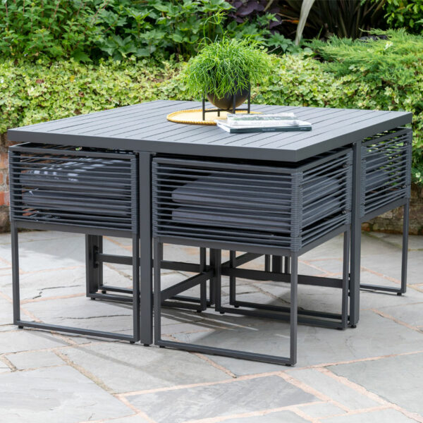 Sheringham Alu Rope Cube Dining Set