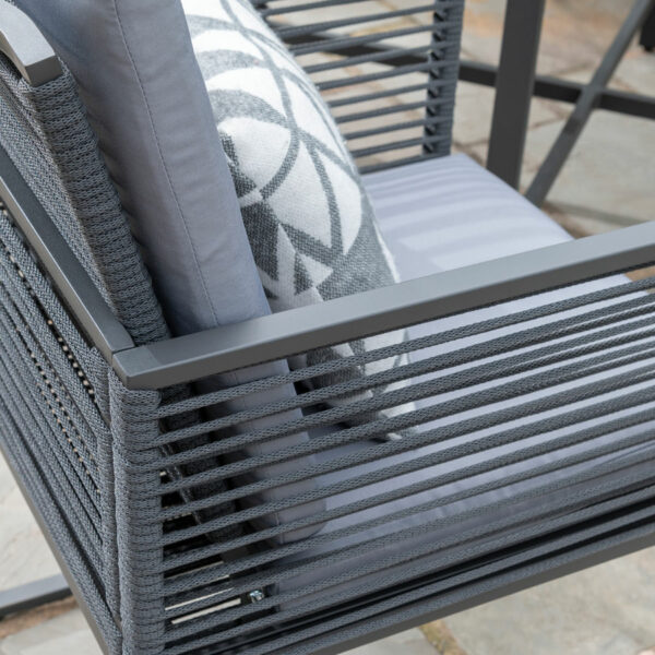 Sheringham Alu Rope Cube Dining Set