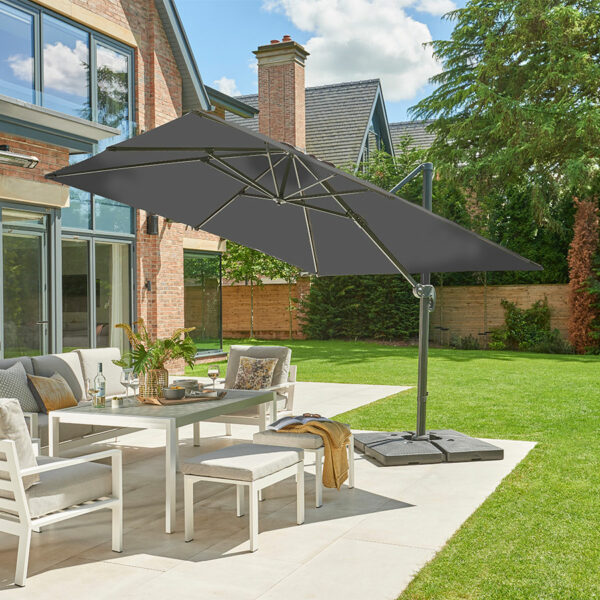 Royce Executive Standard Carbon Parasol Grey