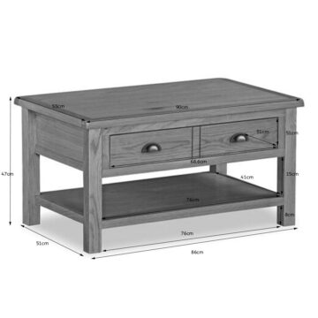 Ancroft Waxed Oak Coffee Table