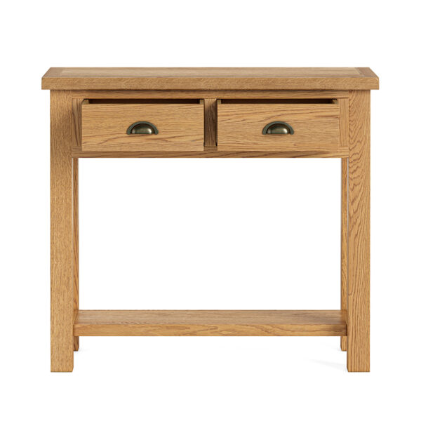 Ancroft Waxed Oak Console Table | Clearance