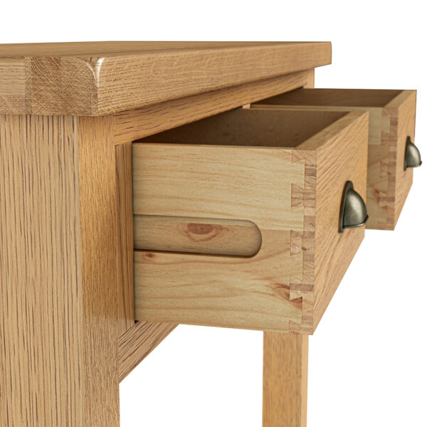 Ancroft Waxed Oak Console Table | Clearance