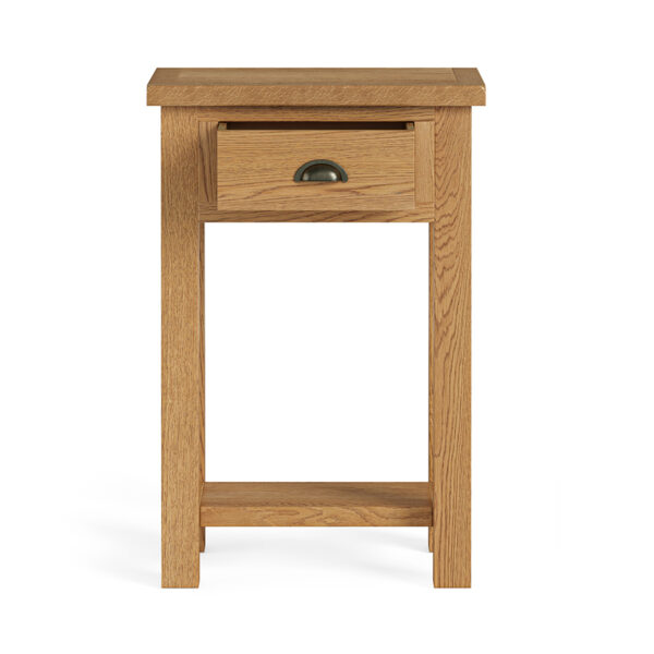 Ancroft Waxed Oak Telephone Table | Clearance