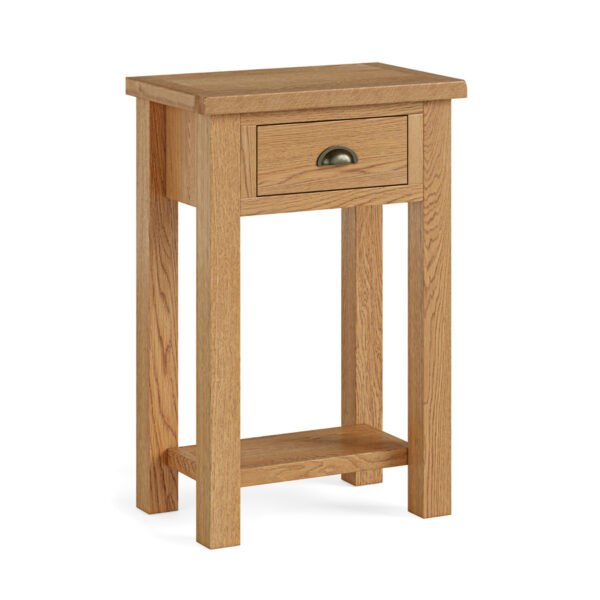 Ancroft Waxed Oak Telephone Table | Clearance