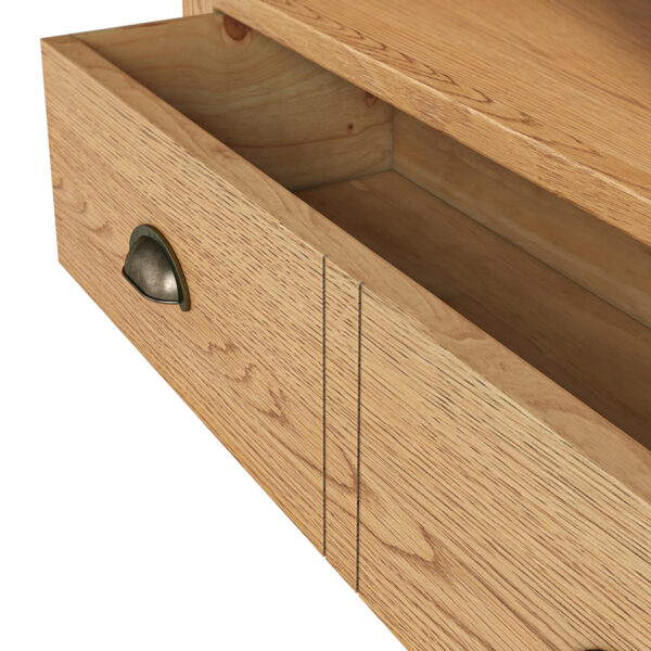 Ancroft Waxed Oak Small TV Unit | Fully Assembled | Clearance