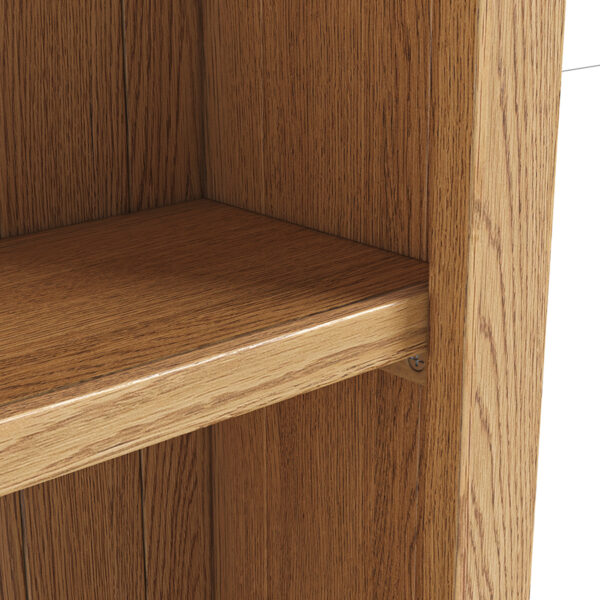 Bywell Waxed Oak Slim Bookcase | Self Assembly | Clearance