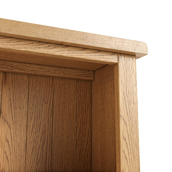 Bywell Waxed Oak Slim Bookcase | Self Assembly | Clearance