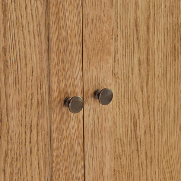 Bywell Waxed Oak Small Cabinet 2 Doors | Fully Assembled | Clearance