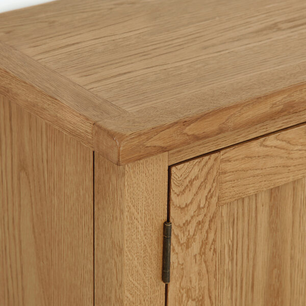 Bywell Waxed Oak Small Cabinet 2 Doors | Fully Assembled | Clearance