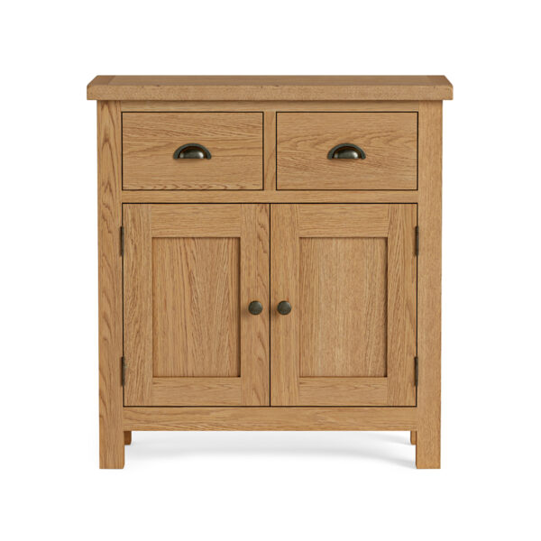 Ancroft Waxed Oak Mini Sideboard | Fully Assembled | Clearance