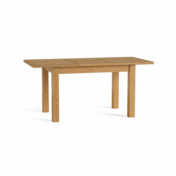 Ancroft Waxed Oak Compact Extending Dining Table | 120cm - 165cm | Clearance