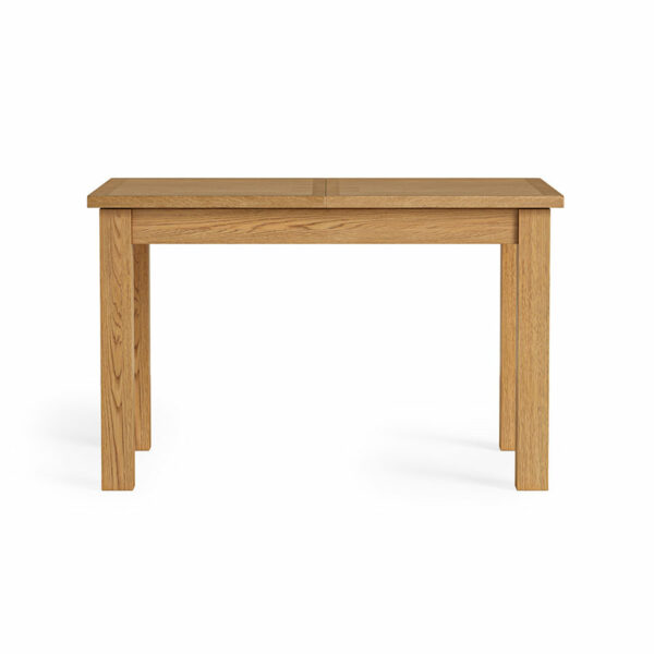 Ancroft Waxed Oak Compact Extending Dining Table | 120cm - 165cm | Clearance