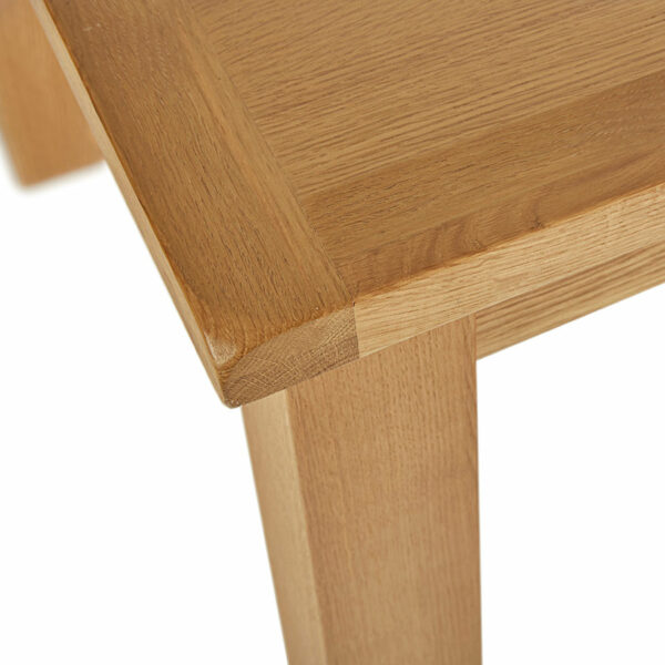 Ancroft Waxed Oak Compact Extending Dining Table | 120cm - 165cm | Clearance