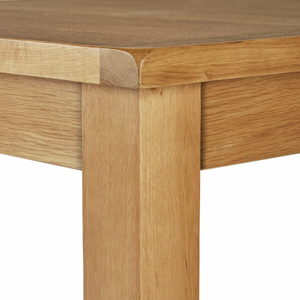 Ancroft Waxed Oak Compact Extending Dining Table | 120cm - 165cm | Clearance
