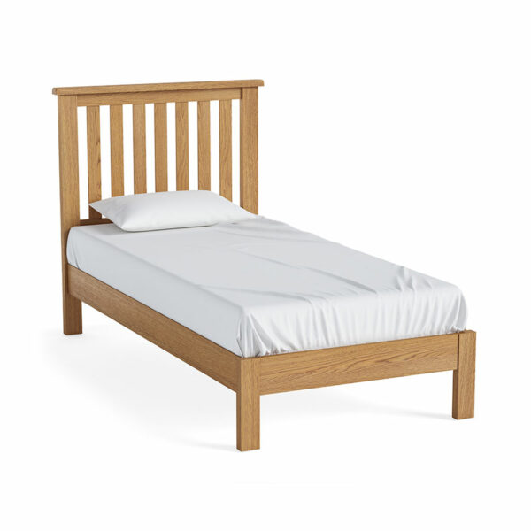 Ancroft Waxed Oak Low Single Bed | Clearance