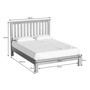 Ancroft Waxed Oak Double Bed