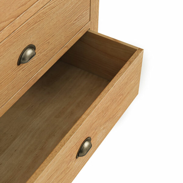 Ancroft Waxed Oak 4 Drawer Chest | Fully Assembled | Clearance