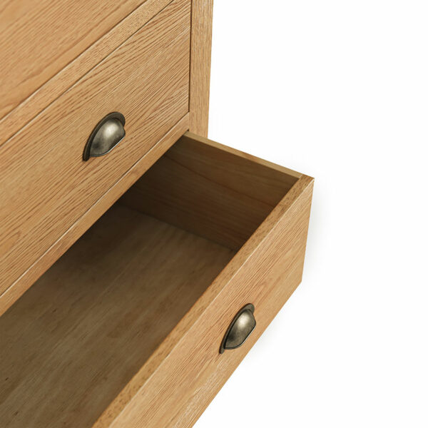Ancroft Waxed Oak 3 Over 4 Chest of Drawers | Fully Assembled