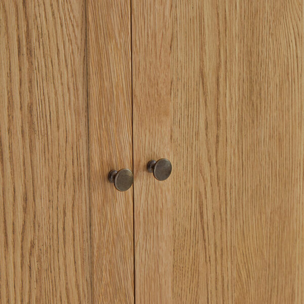 Ancroft Waxed Oak Triple Wardrobe | Clearance