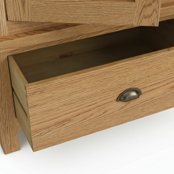 Ancroft Waxed Oak Triple Wardrobe | Clearance